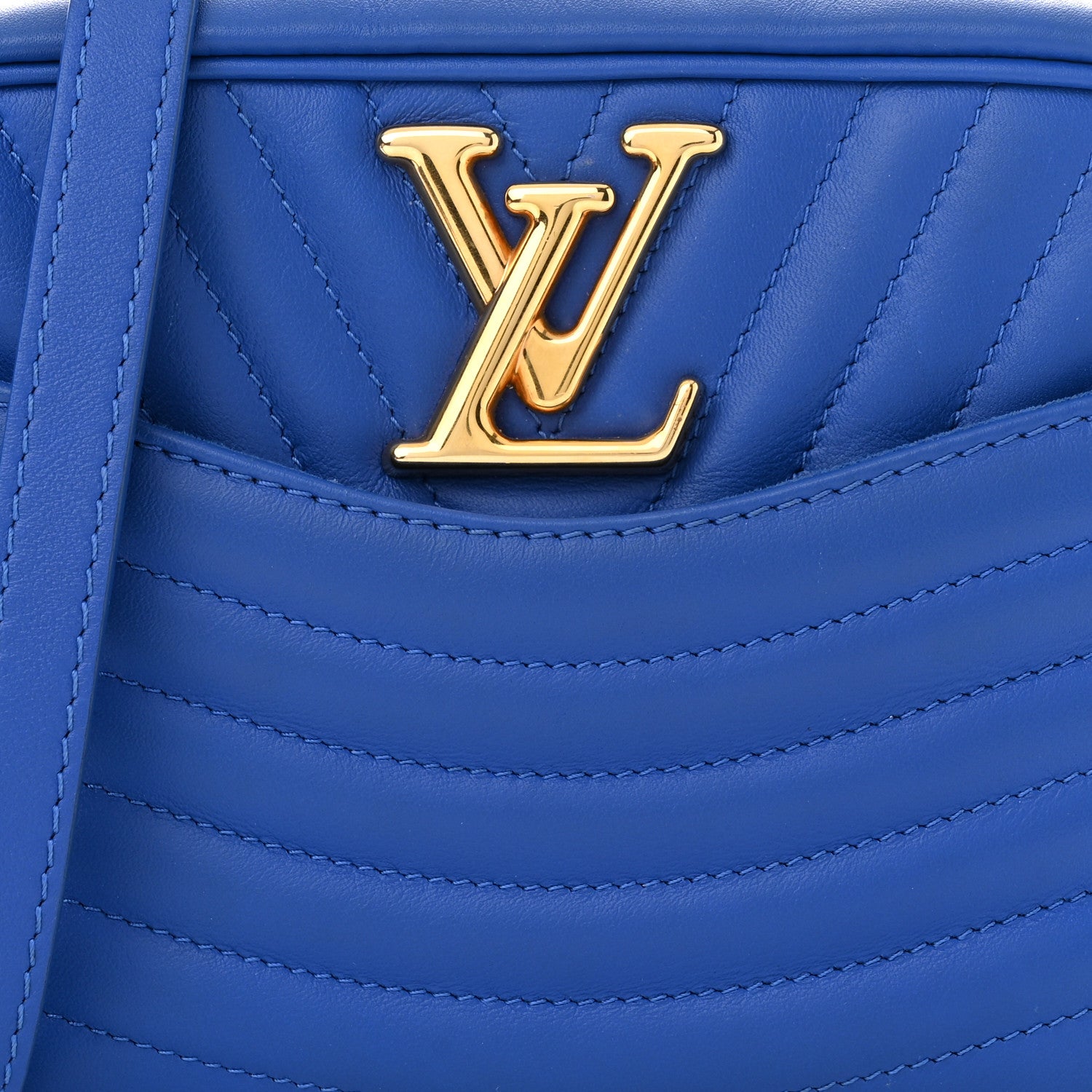 Louis Vuitton Calfskin New Wave Camera Bag Bleu Neon 8 of 11