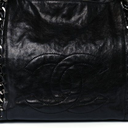 Chanel Glazed Calfskin Modern Chain Tote Black 8 of 10