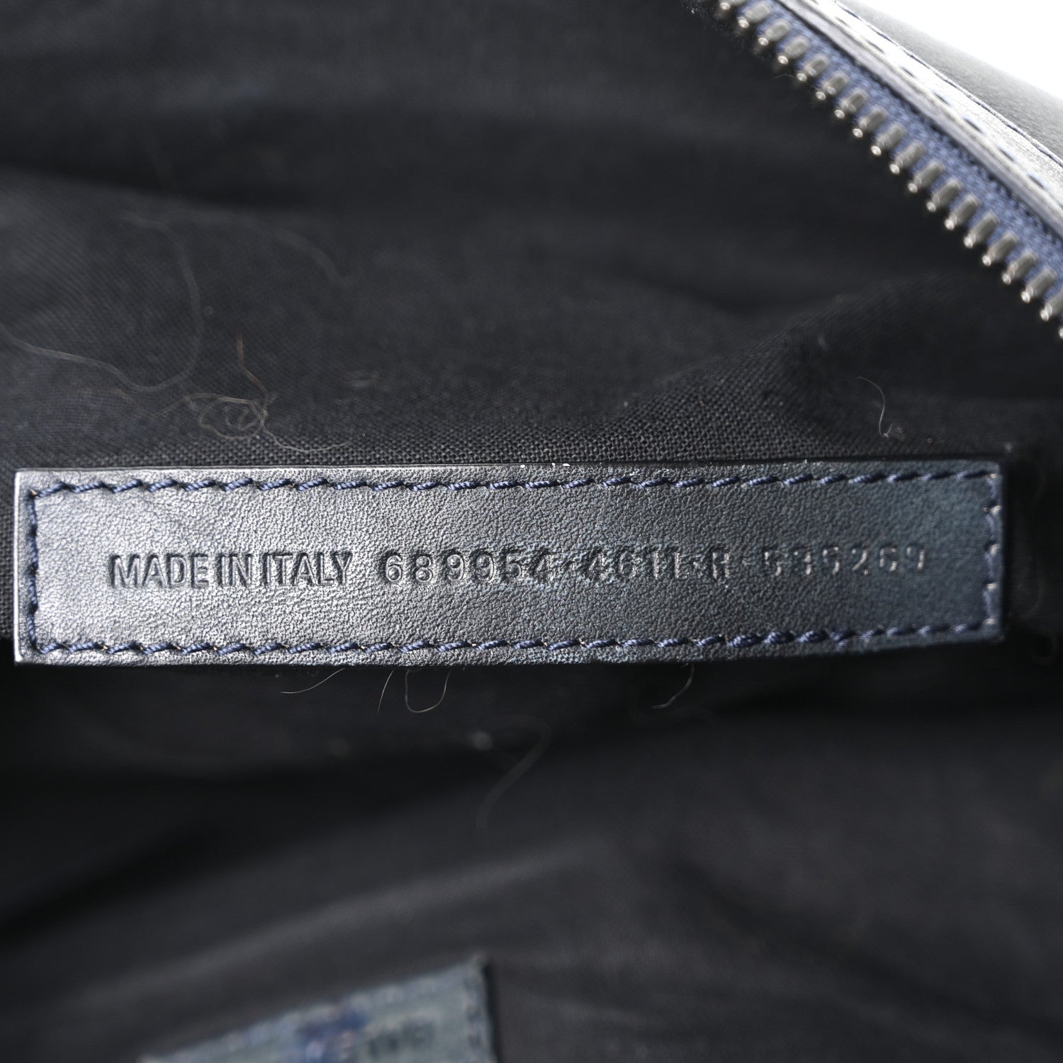Balenciaga Used Calfskin Silver Hardware Small Neo Classic City Navy 7 of 10