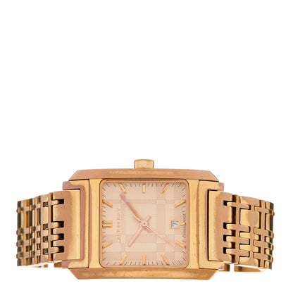 Burberry Stainless Steel 25mm Nova Check Quartz Watch Rose BU1578 2 of 4