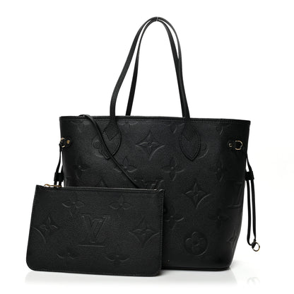 Louis Vuitton Empreinte Monogram Giant Neverfull MM Black 1 of 11