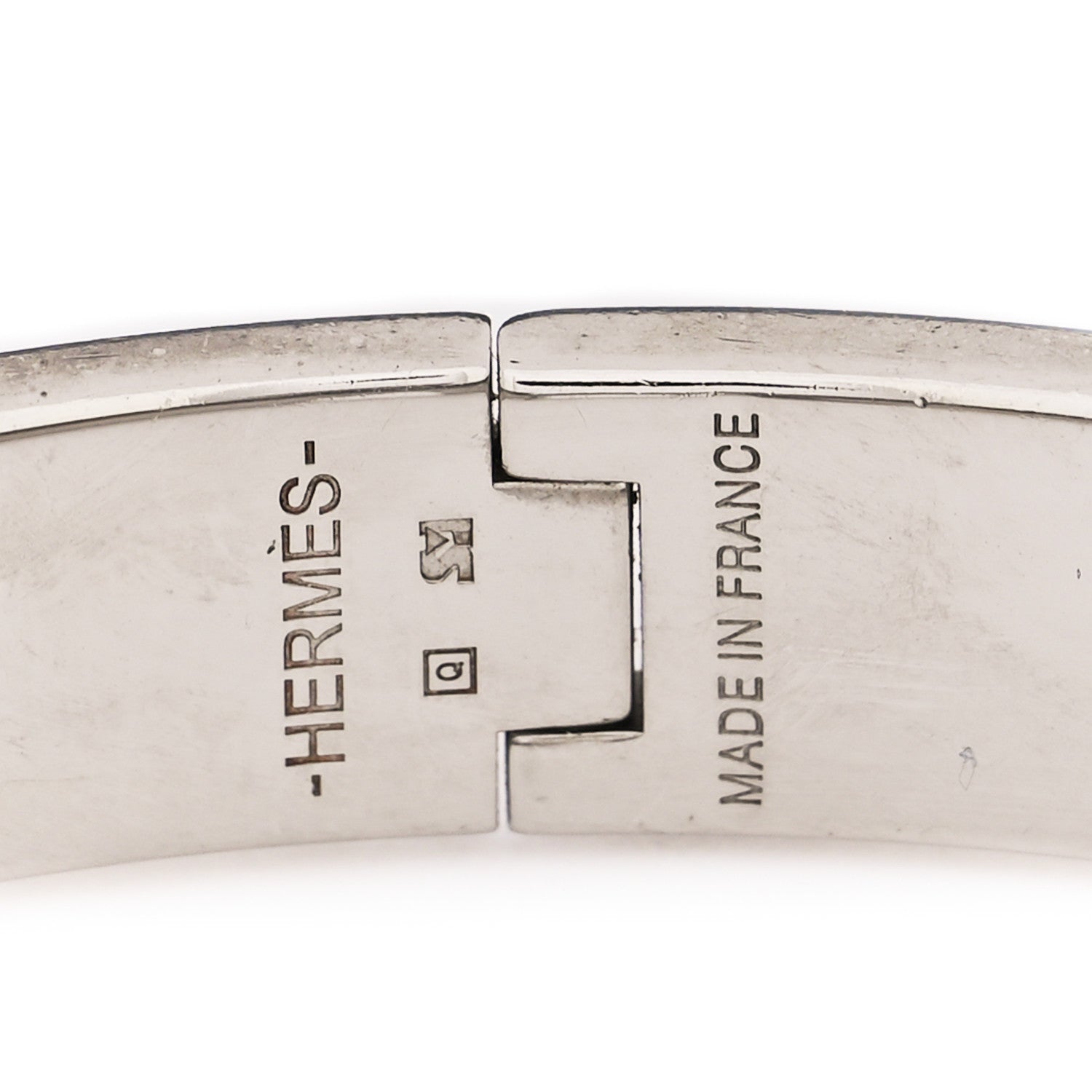 Hermes Enamel Narrow Clic Clac H Bracelet PM Bleu Royal 3 of 4