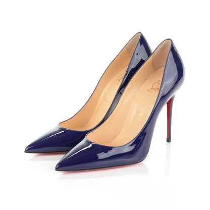 Christian Louboutin Patent Decollete 554 100 Pumps 39 Purple Pop 3 of 6