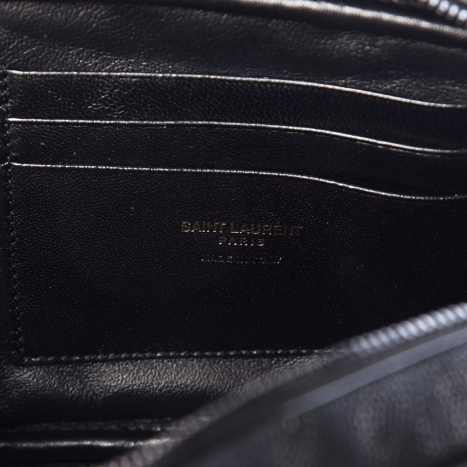 Saint Laurent Grain De Poudre Matelasse Monogram Mini Lou Camera Bag Black 8 of 10