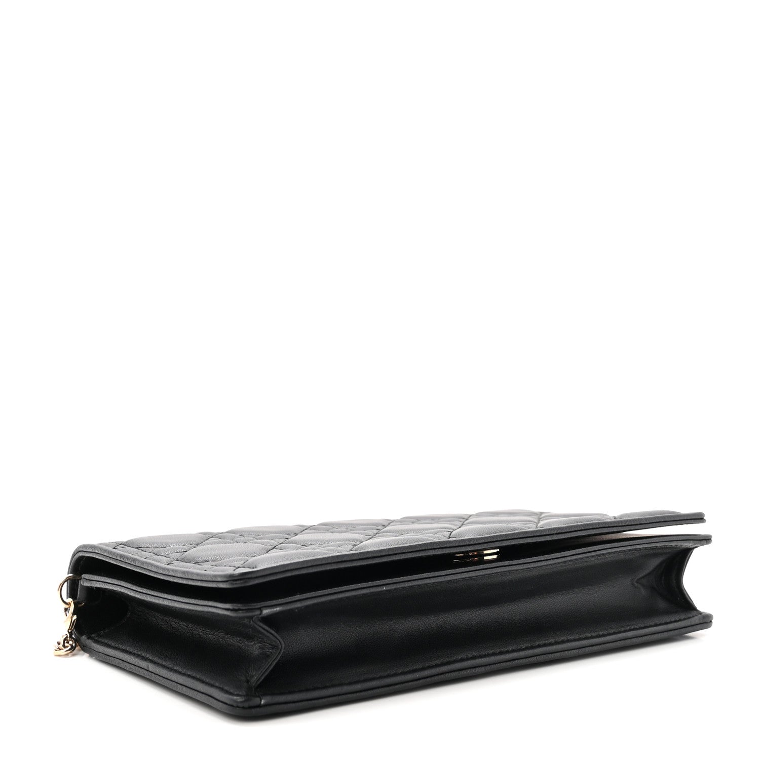 Christian Dior Lambskin Cannage Lady Dior Pouch Black 5 of 10