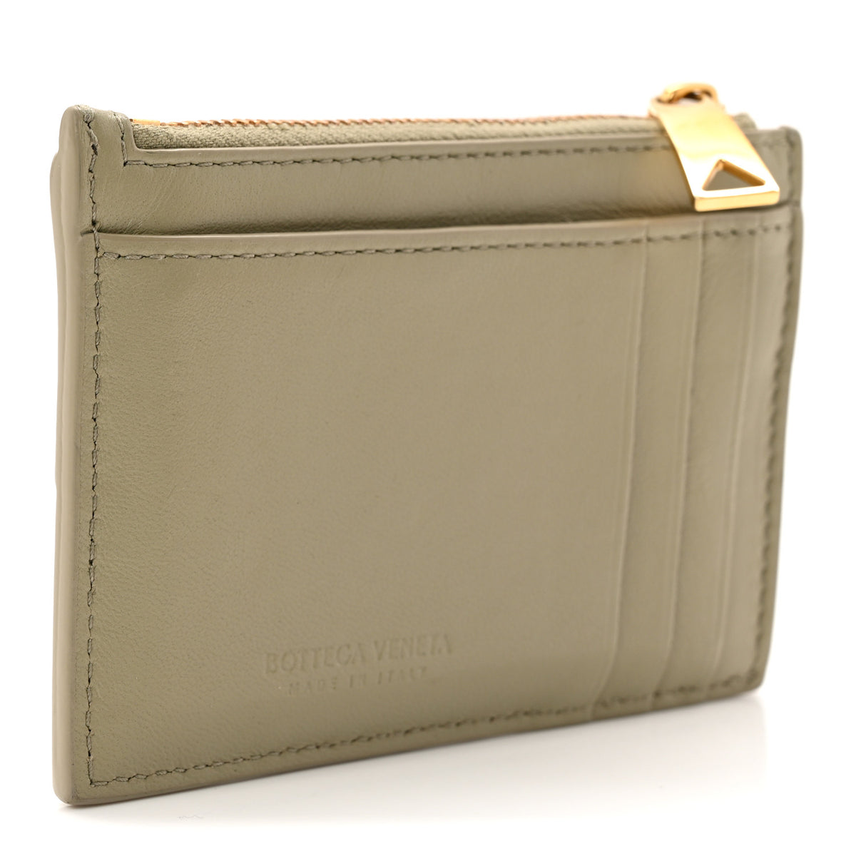 Bottega Veneta Nappa Maxi Intrecciato Cassette Zipped Card Case 