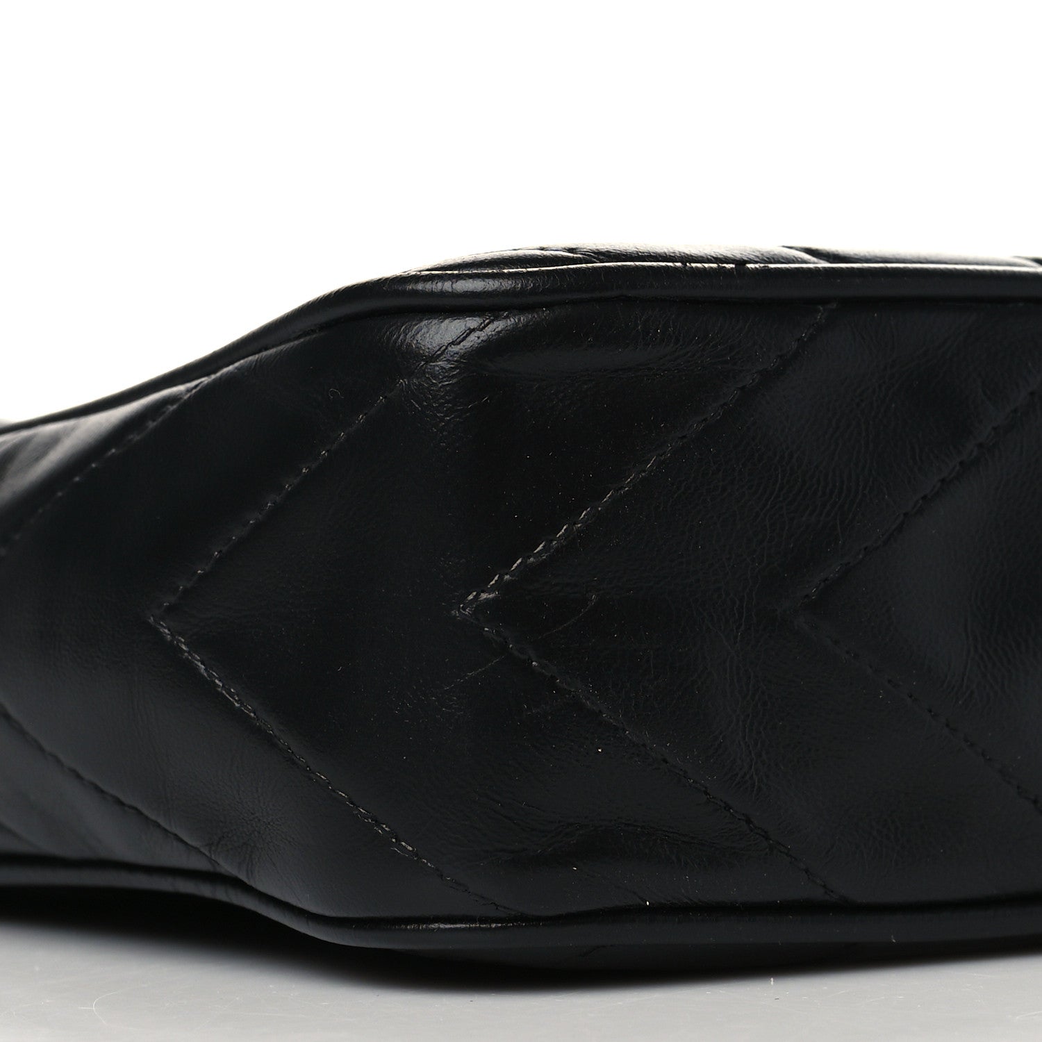 Chanel Lambskin Chevron Quilted Tassel Camera Case Black 8 of 10