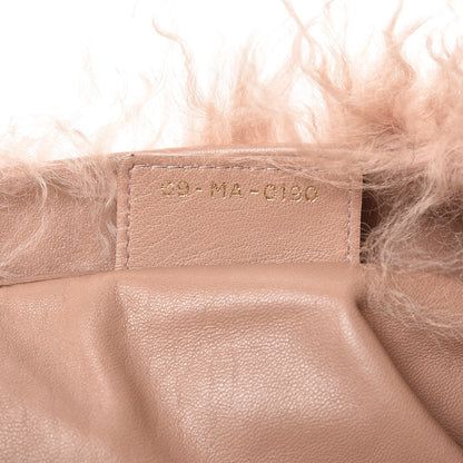 Christian Dior Mongolian Lamb Fur Libertine Tote Pink 7 of 9