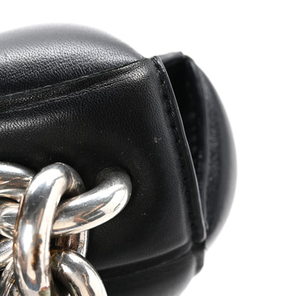 Bottega Veneta Lambskin Maxi Intreccio Padded Chain Cassette Crossbody Bag Black 12 of 14