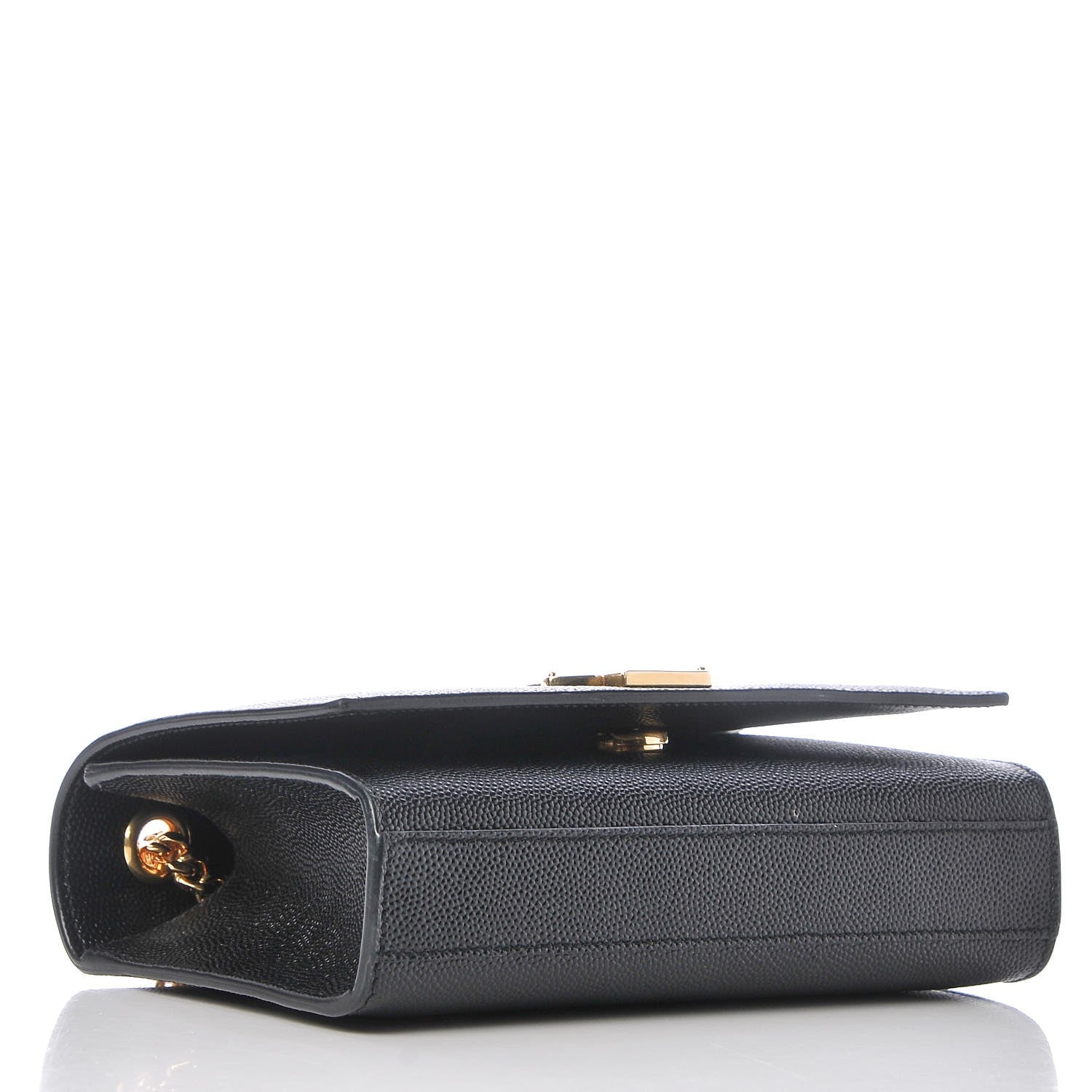 Saint Laurent Grain De Poudre Small Monogram Kate Satchel Black 4 of 6