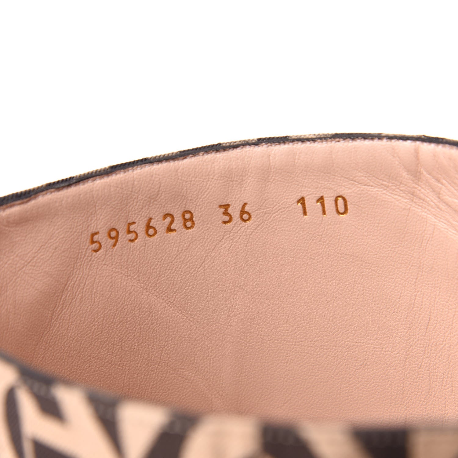 Gucci Fabric G Rhombus Print Platform Boots 36 Beige Cocoa 8 of 9