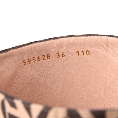 Gucci Fabric G Rhombus Print Platform Boots 36 Beige Cocoa 8 of 9