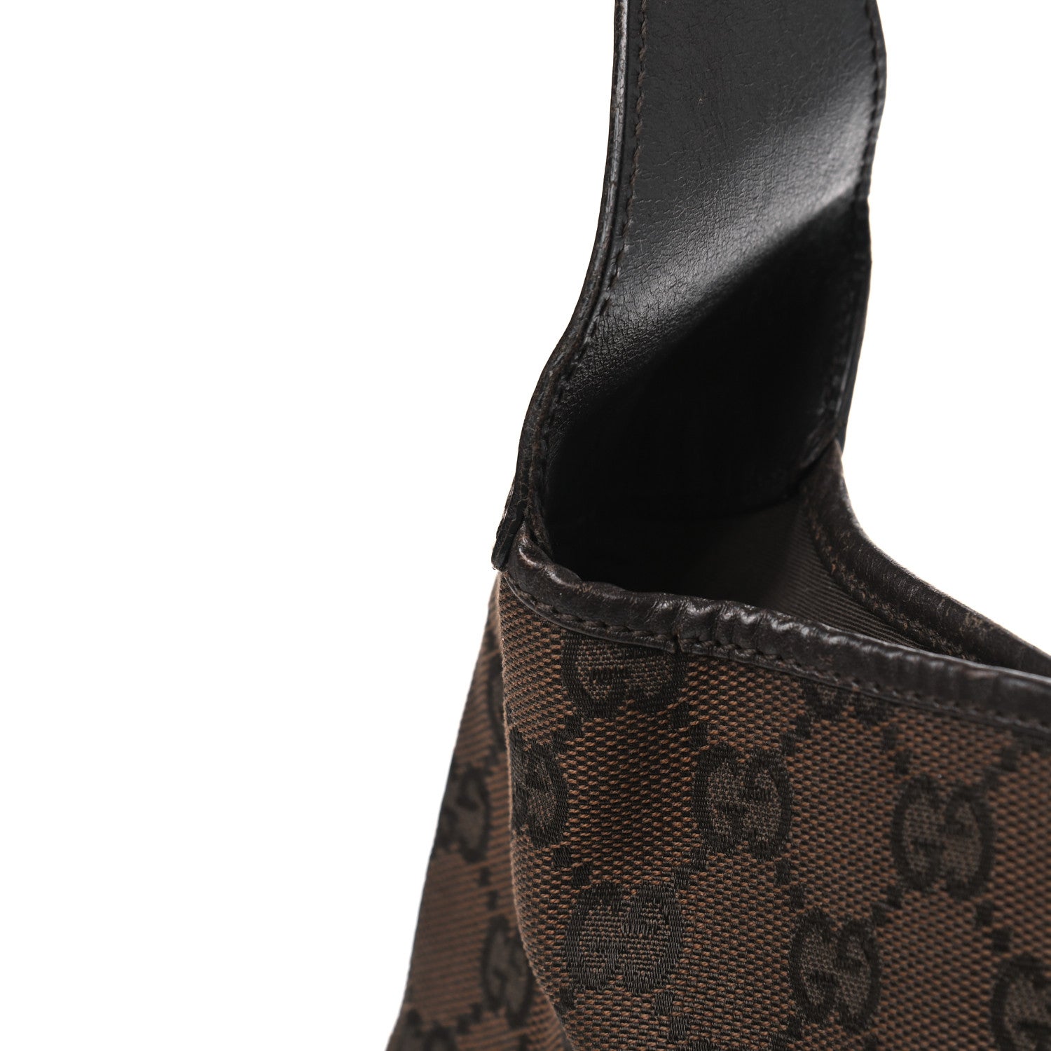 Gucci Monogram Web Small Jackie O Hobo Dark Brown 14 of 18