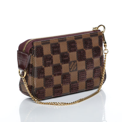 Louis Vuitton Damier Paillettes Mini Pochette Accessories Red 3 of 7