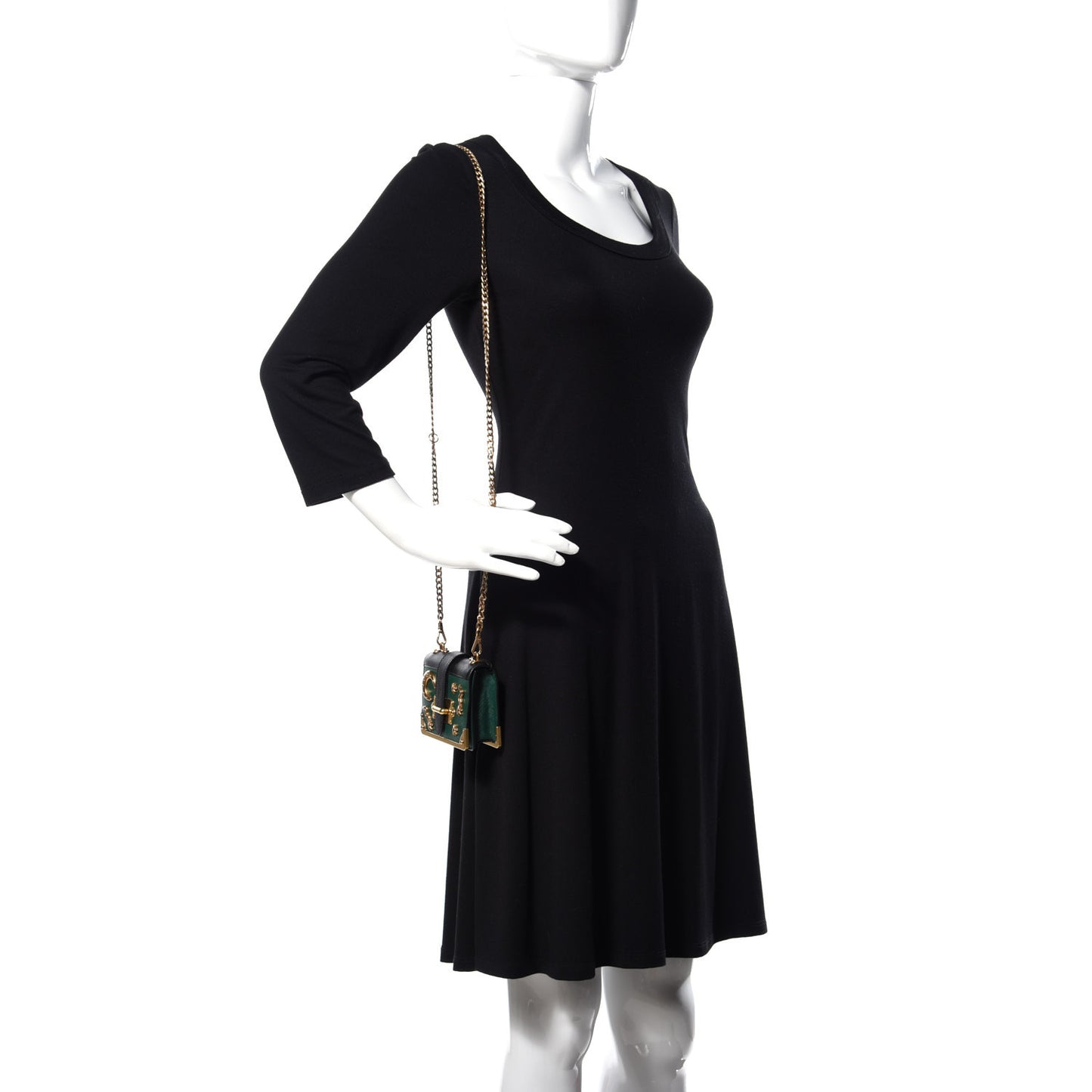 Saffiano Astrology Mini Cahier Bag Black