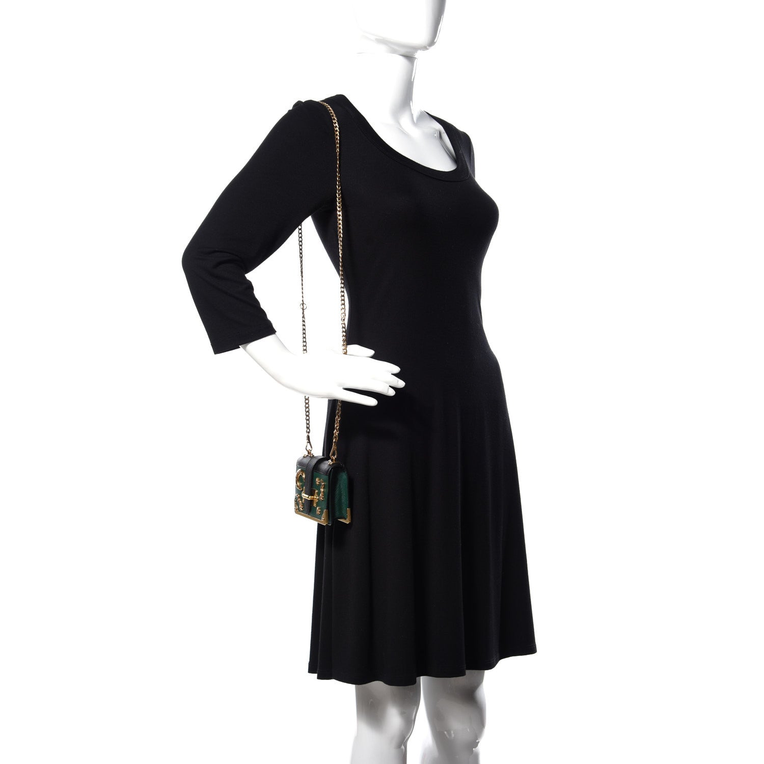 Prada Saffiano Astrology Mini Cahier Bag Black 2 of 13