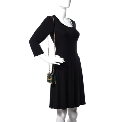 Prada Saffiano Astrology Mini Cahier Bag Black 2 of 13