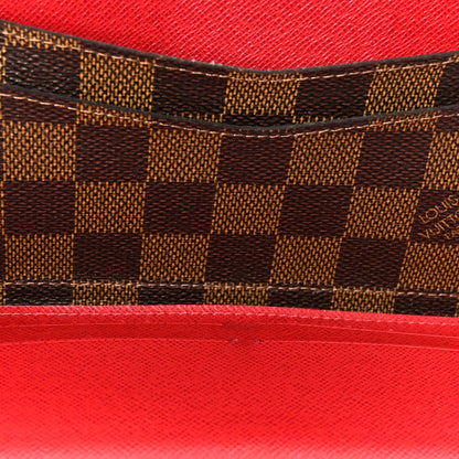 Louis Vuitton Damier Ebene Josephine Wallet Red 8 of 14