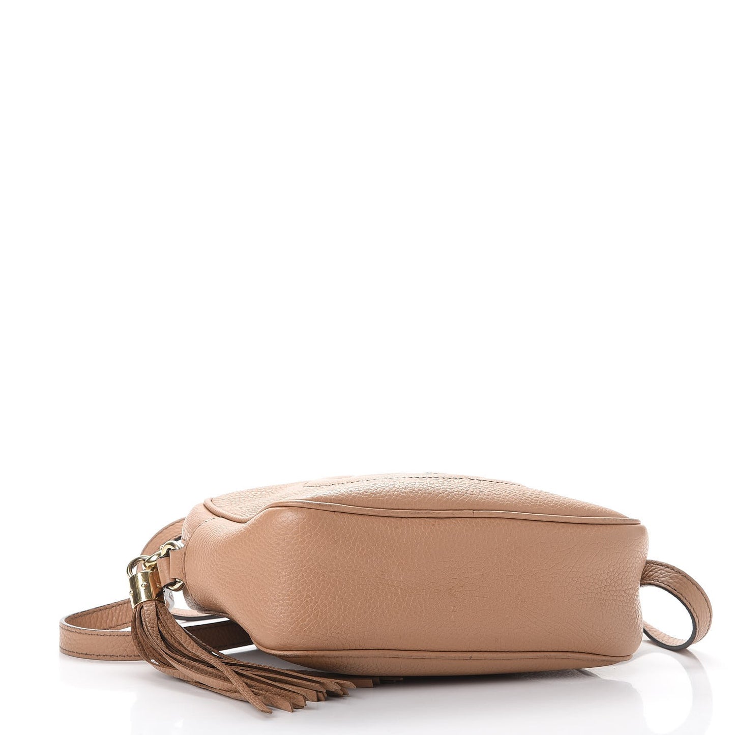 Pebbled Calfskin Small Soho Disco Bag Camelia