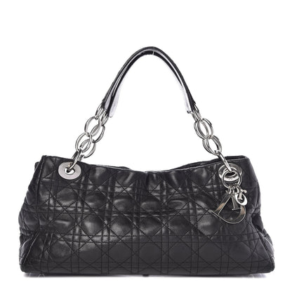 Christian Dior Lambskin Cannage Lady Dior Shoulder Bag Black 1 of 12