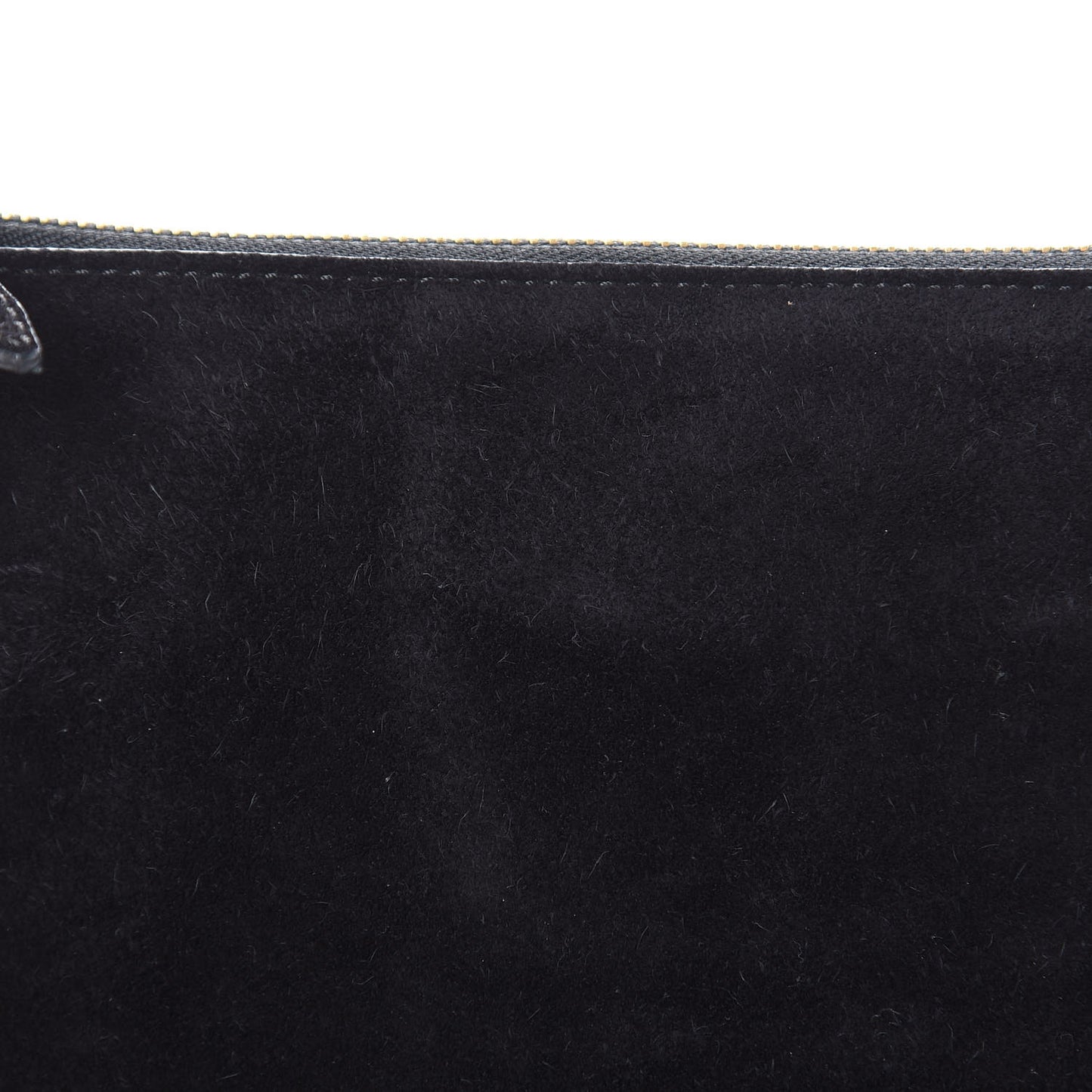 Suede Bow Buckle Crossbody Bag Black