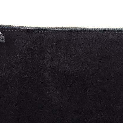 Burberry Suede Bow Buckle Crossbody Bag Black 8 of 9