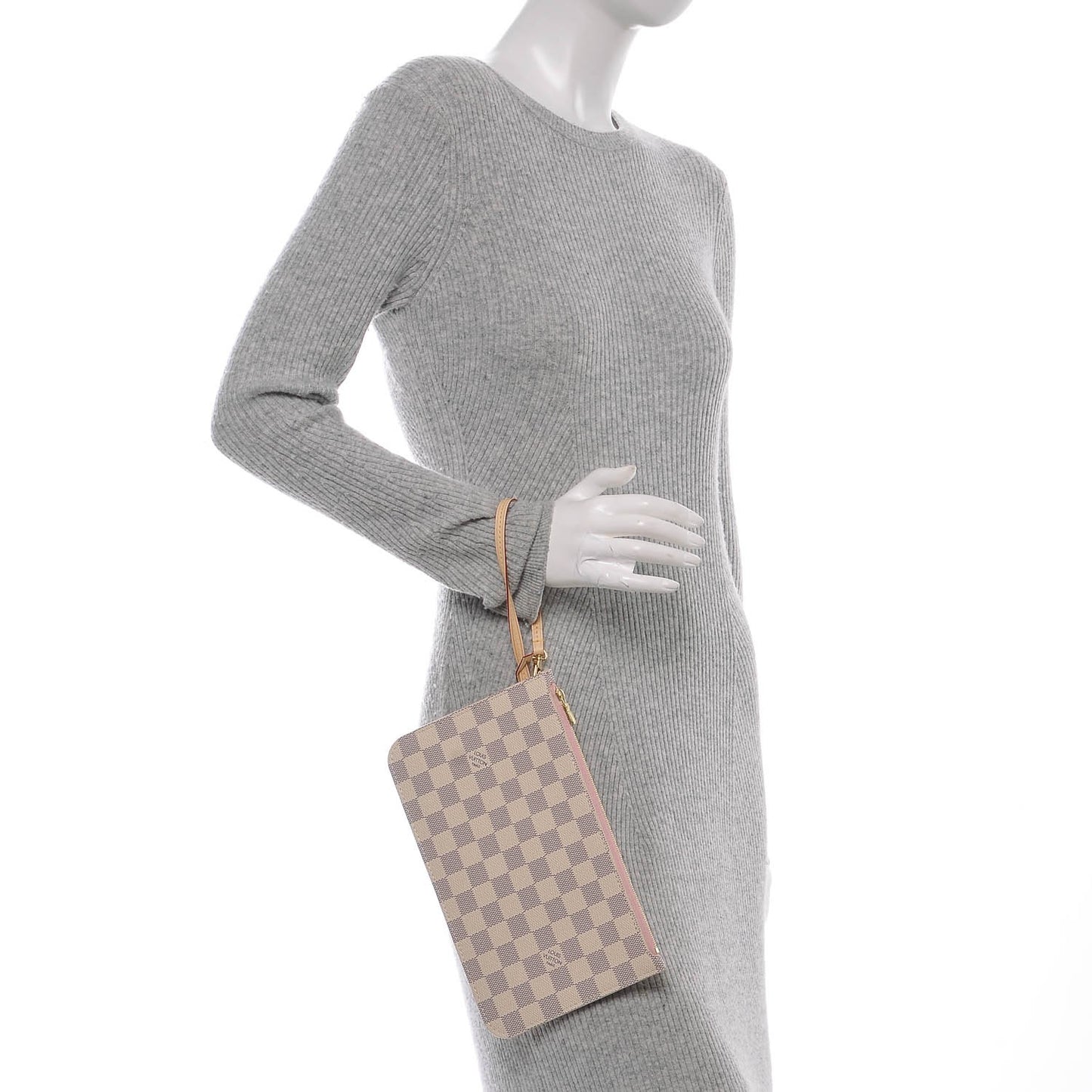 Damier Azur Neverfull MM GM Pochette Rose Ballerine