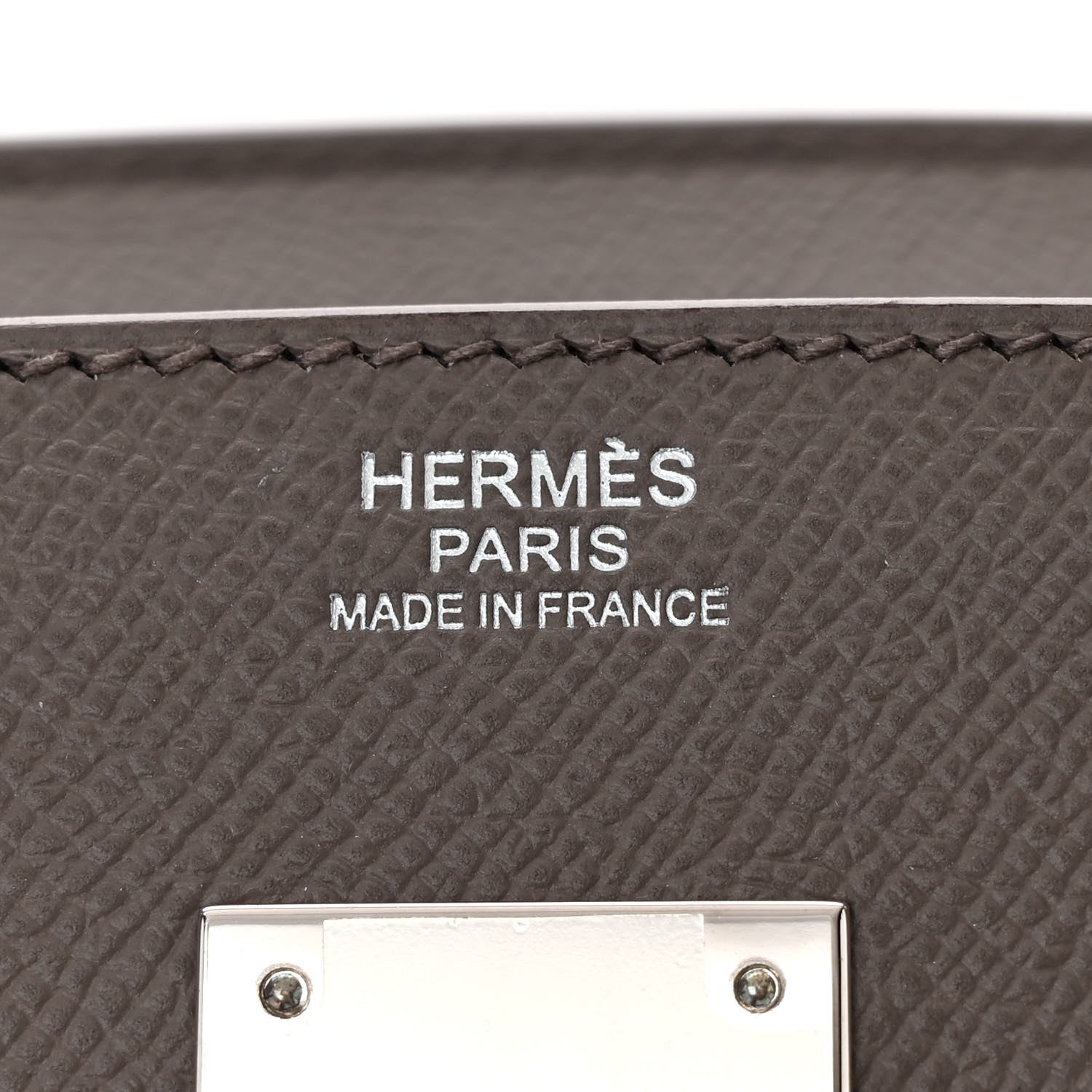 Hermes Epsom Birkin Sellier 30 Etain 6 of 11