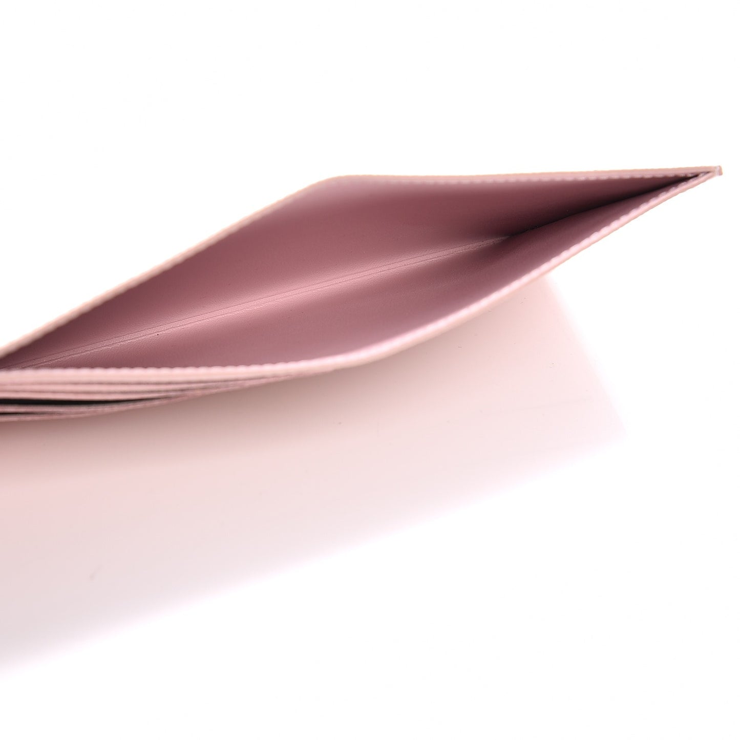 Calfskin Felicie Card Holder Insert Rose Ballerine