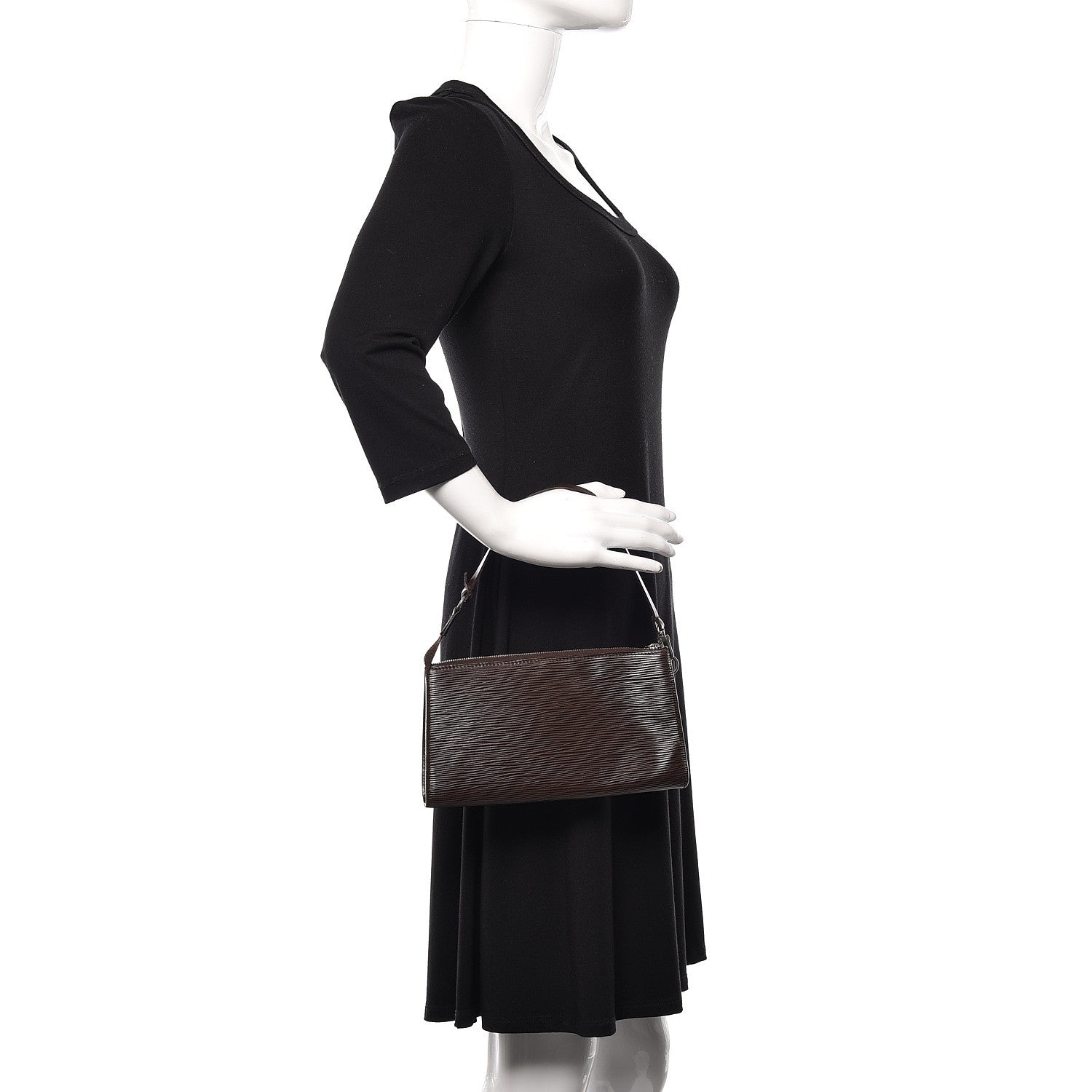 Louis Vuitton Epi Pochette Accessories 24 Moka 2 of 11