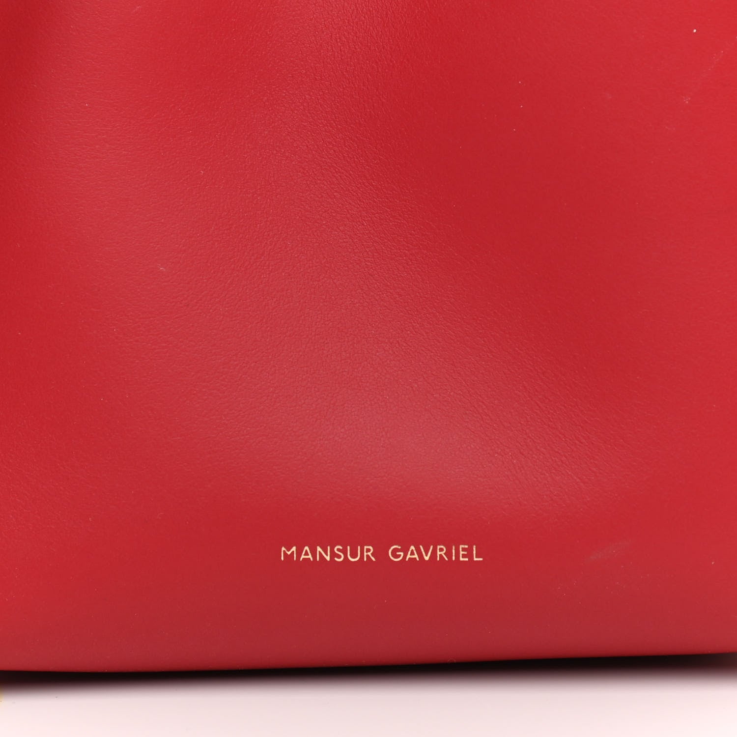 Mansur Gavriel Calfskin Mini Bucket Bag Flamma 6 of 11