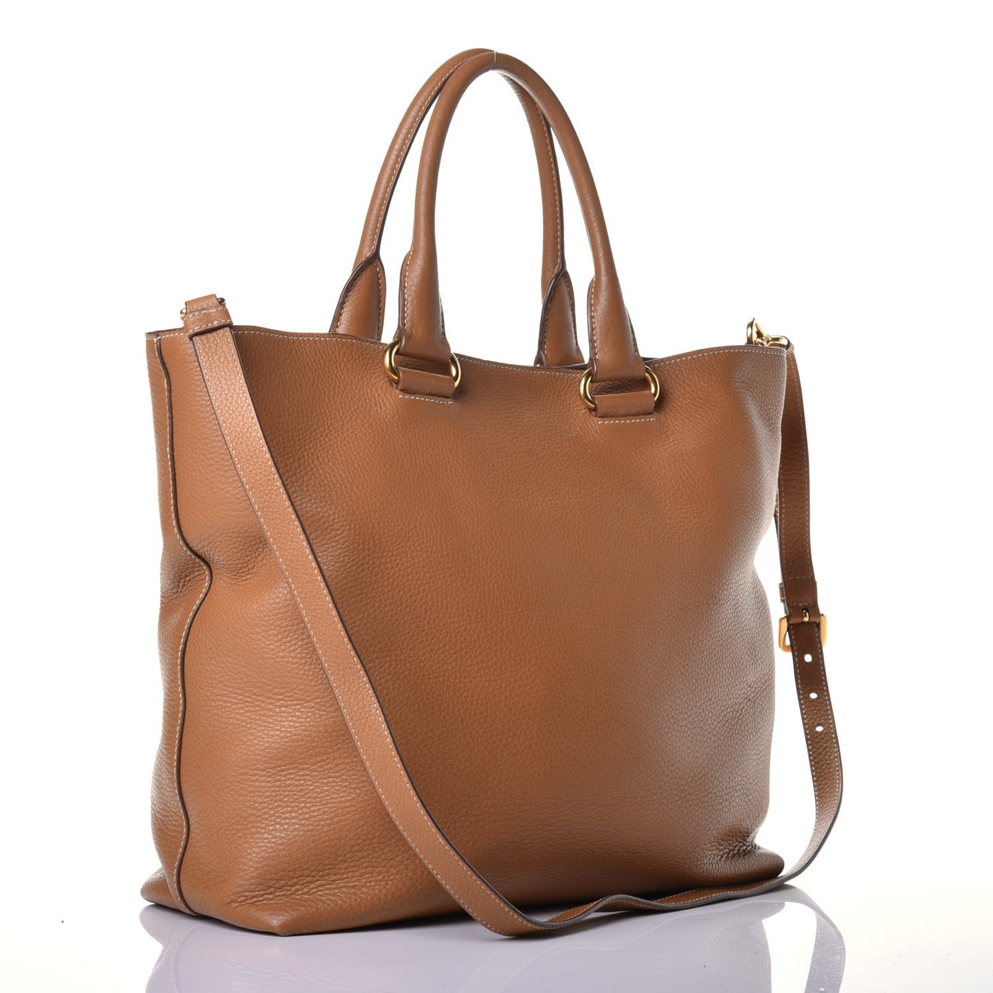 Vitello Daino Tote Caramel