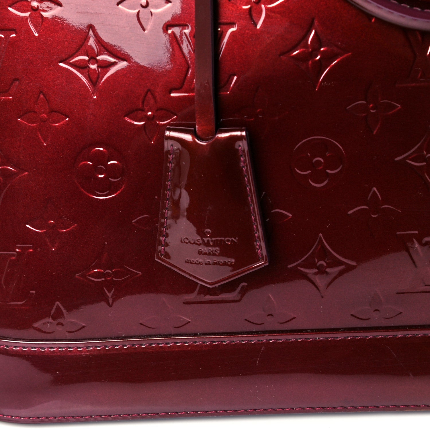 Louis Vuitton Vernis Alma MM Rouge Fauviste 8 of 12