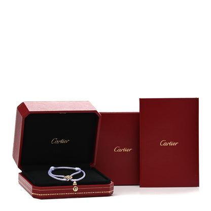Cartier 18K Pink Yellow White Gold Trinity Adjustable Cord Bracelet Lilac 3 of 3