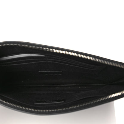Saint Laurent Calfskin Zipped Clutch Black 5 of 8