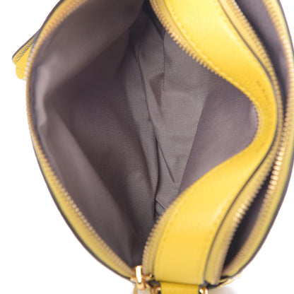 Marc Jacobs Calfskin Shutter Camera Crossbody Bag Sunshine Yellow 6 of 13