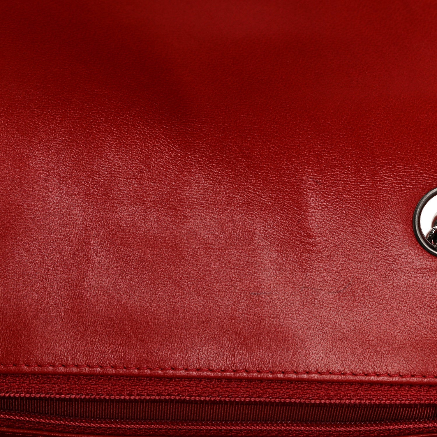 Chanel Lambskin Quilted Mini Rectangular Flap Red 11 of 14