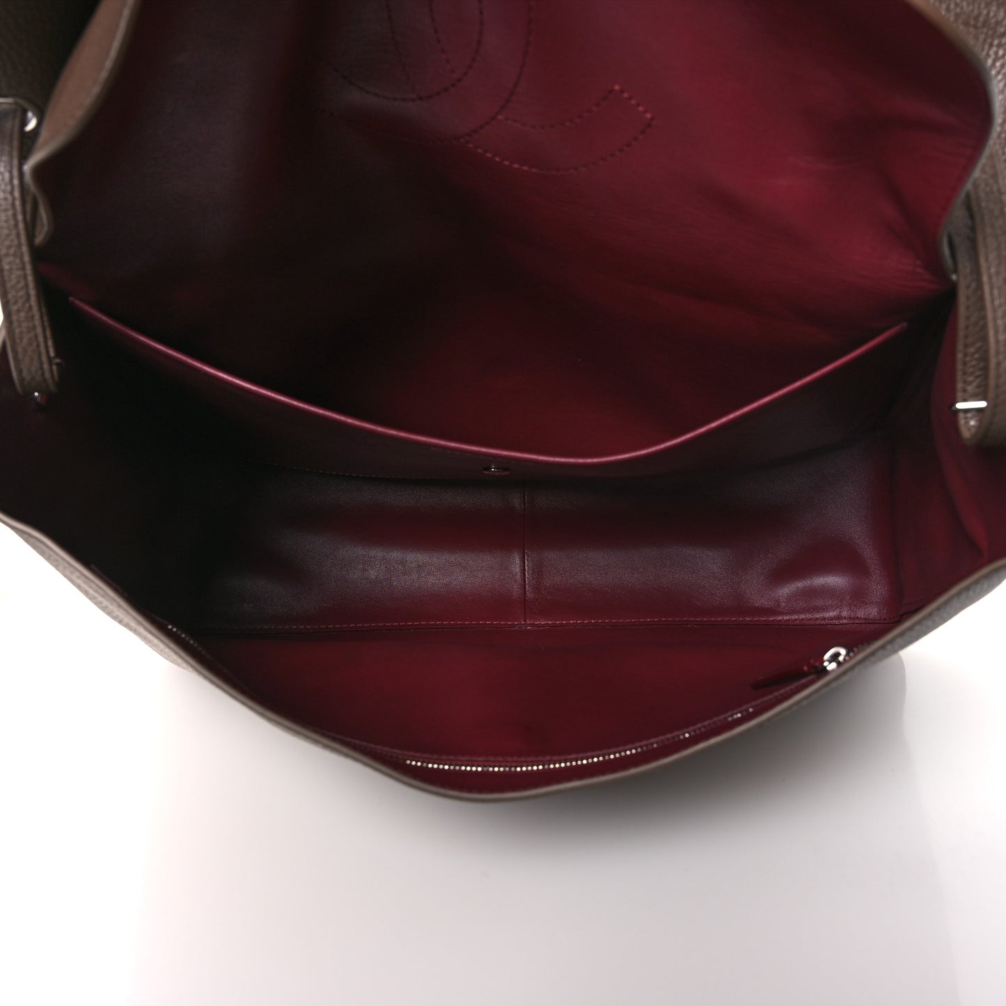 Grained Calfskin Souplissimo Maxi Flap Light Brown