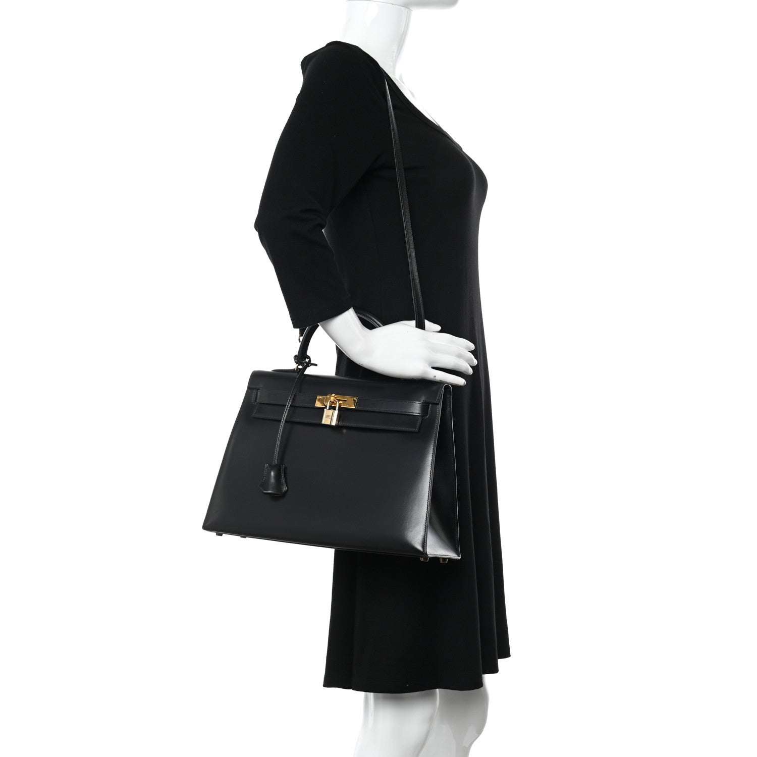 Hermes Box Kelly Sellier 32 Black 2 of 18