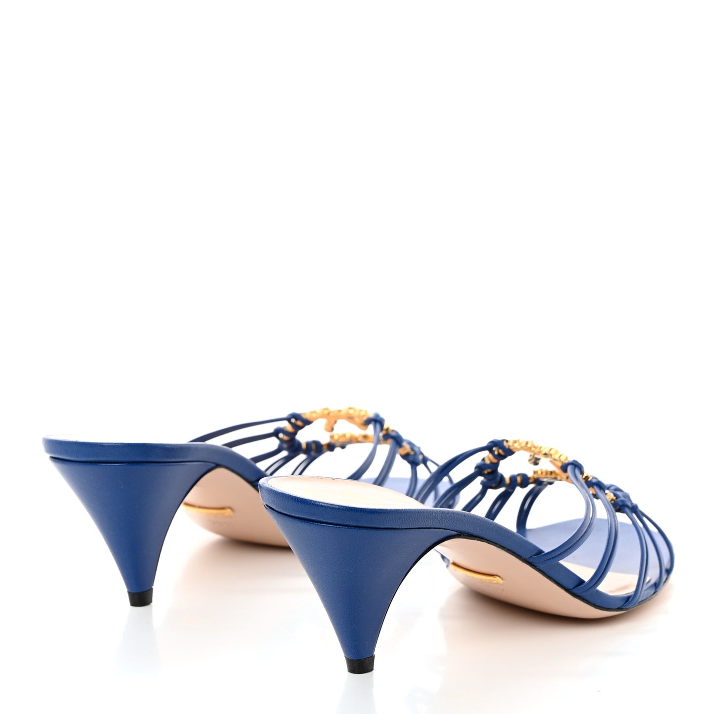 Malaga Kid Crystal GG Isa Ankle Strap 55mm Sandals 39.5 Blue