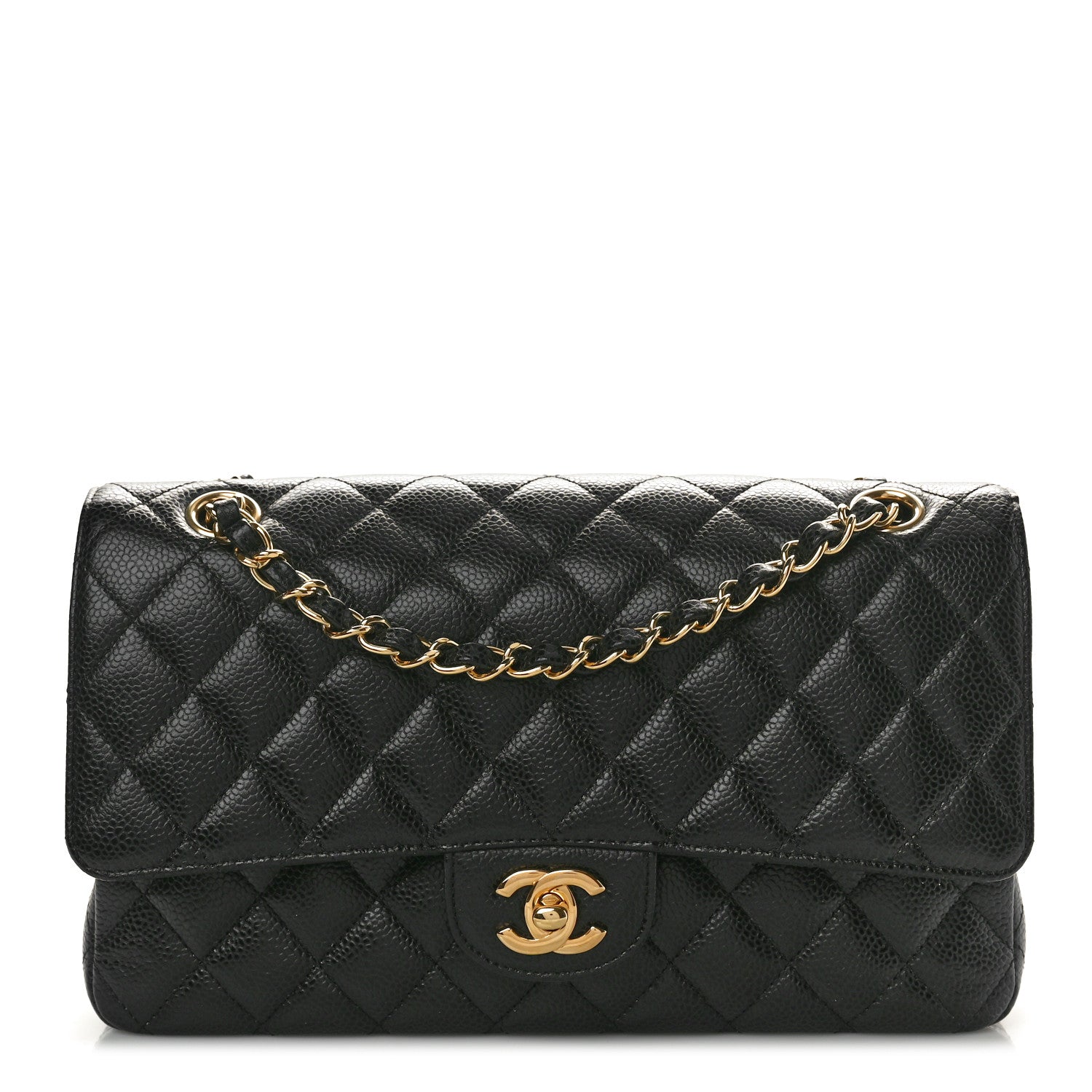 Chanel Caviar Quilted Medium Double Flap Black 1 of 11