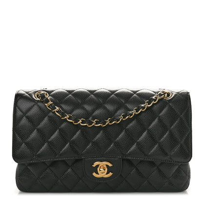 Chanel Caviar Quilted Medium Double Flap Black 1 of 11