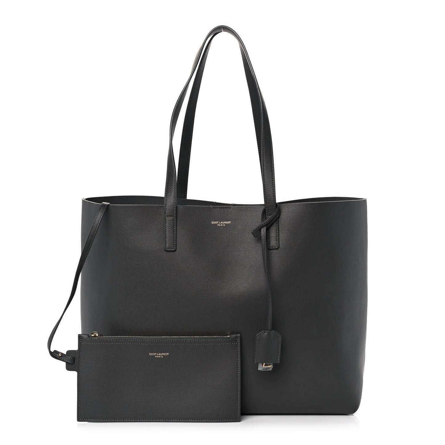 Calfskin Large Shopping Tote Storm