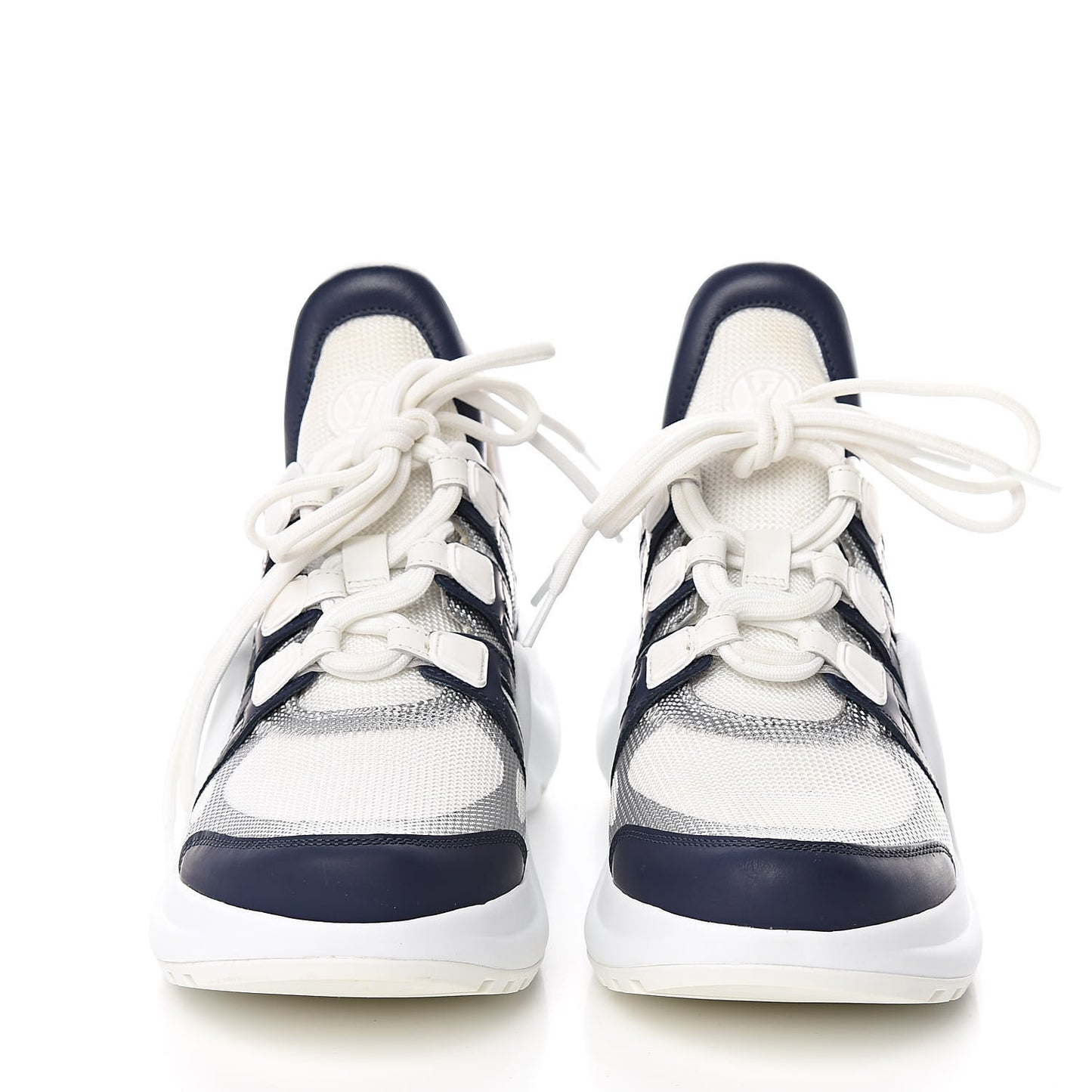 Calfskin Technical Nylon LV Archlight Sneaker 38 White
