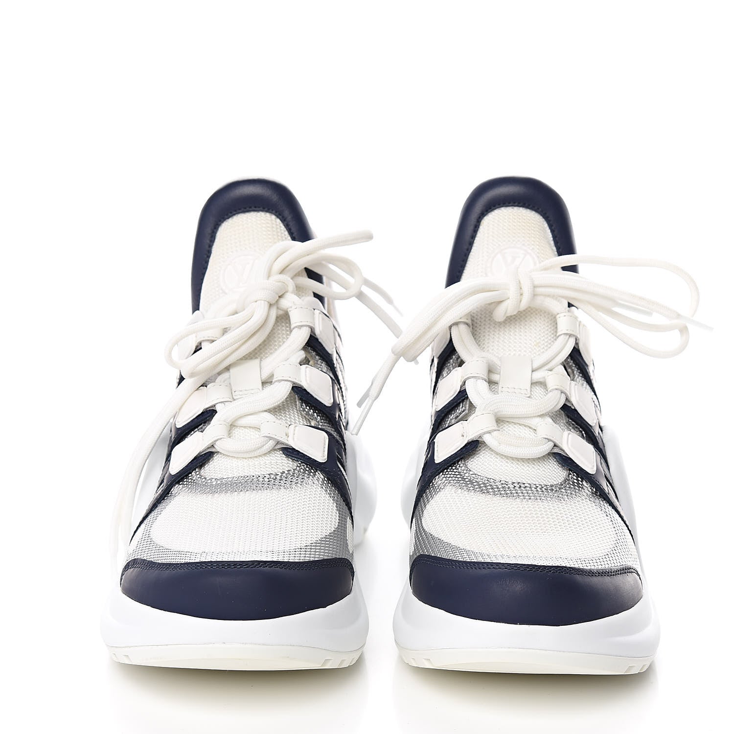 Louis Vuitton Calfskin Technical Nylon LV Archlight Sneaker 38 White 2 of 11