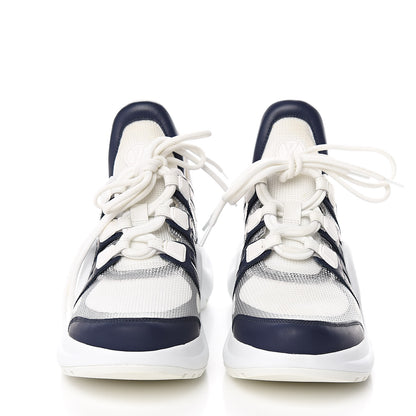 Louis Vuitton Calfskin Technical Nylon LV Archlight Sneaker 38 White 2 of 11