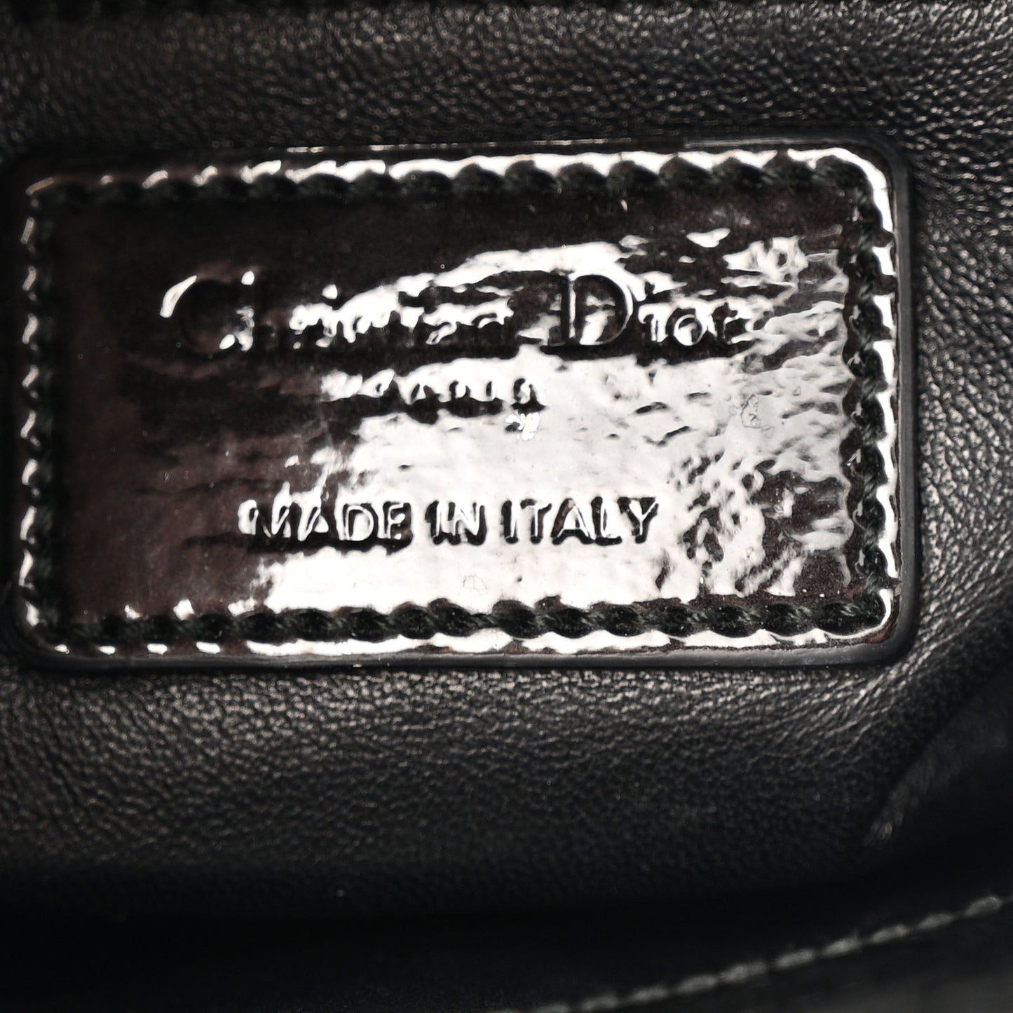 Patent Mini Lady Dior Black