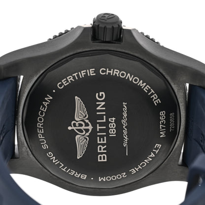 Breitling DLC Coated Stainless Steel Rubber 46mm Superocean Automatic Watch Blue M17368D71C1S1 4 of 5