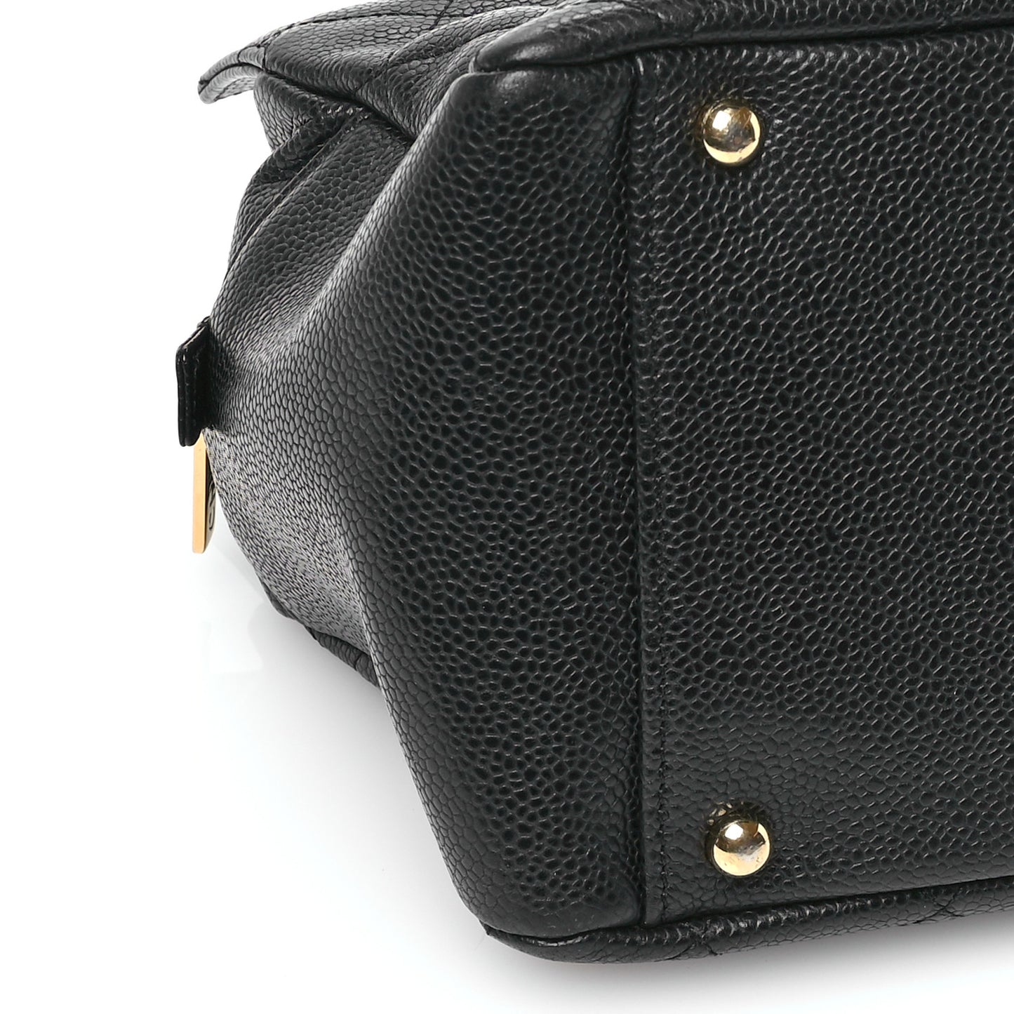Caviar Quilted Petit Timeless Tote PTT Black