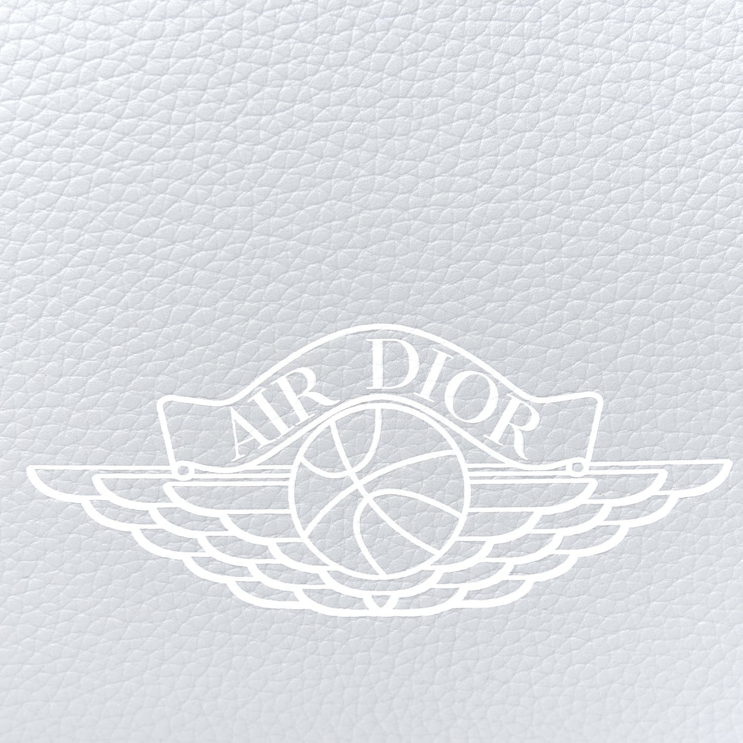 X AIR JORDAN Grained Calfskin Crossbody Grey
